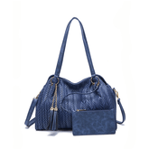 Retro Shoulder Strap Tassel Tote Bag Set - Shah S. Sahota